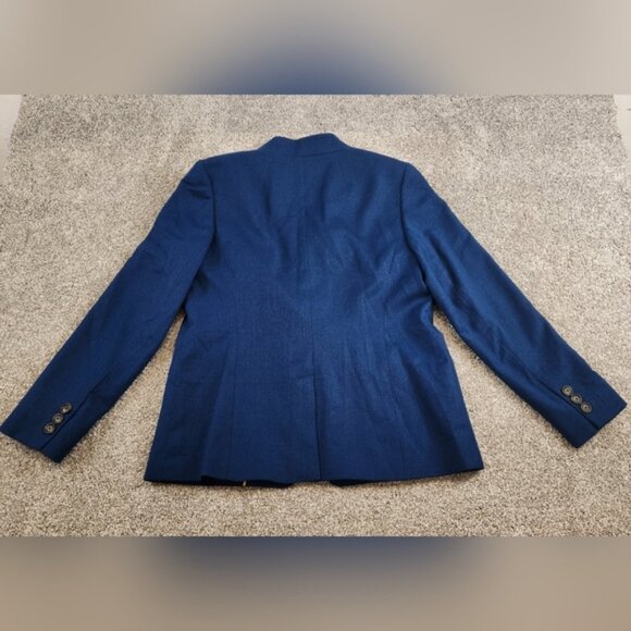 Talbots Blue Wool Shift Dress Blazer Suit Two Piece - Women’s US 8 - Picture 3 of 8